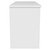 Montego Gloss White 1200mm Wall Mounted 4 Drawer Vanity Unit for Countertop Basins Side View thumbnail