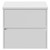 Montego Gloss White 600mm Wall Mounted 2 Drawer Vanity Unit for Countertop Basins Front View
