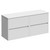 Montego Satin White 1200mm Wall Mounted 4 Drawer Vanity Unit for Countertop Basins Left Hand View