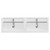 Montego Satin White 1200mm Wall Mounted 4 Drawer Vanity Unit with Lucia Double Basin Top View