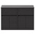 Montego Graphite Grey 1200mm Floor Standing 2 Drawer 4 Door Vanity Unit for Countertop Basins Front View