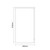 Vela Gloss White 600mm Floor Standing 2 Door Vanity Unit for Countertop Basins Dimensions Side thumbnail