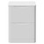 Vela Gloss White 600mm Floor Standing 2 Drawer Vanity Unit for Countertop Basins Front View