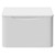 Vela Gloss White 600mm Wall Mounted Single Drawer Vanity Unit for Countertop Basins Front View