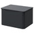 Vela Satin Anthracite 600mm Wall Mounted Single Drawer Vanity Unit for Countertop Basins Right Hand View