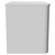 Vela Satin White 600mm Wall Mounted 2 Drawer Vanity Unit for Countertop Basins Side View