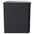 Vela Satin Anthracite 600mm Wall Mounted 2 Drawer Vanity Unit for Countertop Basins Side View