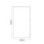 Vela Satin White 800mm Floor Standing 2 Drawer Vanity Unit for Countertop Basins Dimensions Side thumbnail