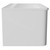 Vela Gloss White 800mm Wall Mounted Single Drawer Vanity Unit for Countertop Basins Side View