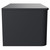 Vela Satin Anthracite 800mm Wall Mounted Single Drawer Vanity Unit for Countertop Basins Side View
