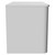 Vela Satin White 800mm Wall Mounted 2 Drawer Vanity Unit for Countertop Basins Side View
