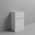 Montego Gloss White 600mm Floor Standing 1 Drawer 2 Door Vanity Unit for Countertop Basins Studio Shot