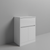 Montego Gloss White 800mm Floor Standing 1 Drawer 2 Door Vanity Unit for Countertop Basins Studio Shot thumbnail