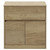 Montego Autumn Oak 800mm Floor Standing 1 Drawer 2 Door Vanity Unit for Countertop Basins Front View