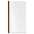 Colore Square Brushed Bronze 785 Single Section Bath Shower Screen