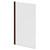 Colore Square Brushed Bronze 785 Single Section Bath Shower Screen