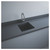 RAK Silvia Matt Black 450mm Drop In Kitchen Sink - OC104504A