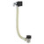 RAK Black Square Bath Overflow Filler with Clicker Waste - RAKL9025SQB
