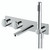 RAK Chrome Horizontal Concealed Thermostatic Dual Control Shower Valve with Handset and Bath Spout - RAKITA3306C