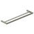 RAK Petit Square Brushed Nickel 450mm Double Towel Rail - RAKPES9912-45N