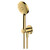 RAK Petit Brushed Gold Round Shower Handset and Bracket - RAKPER4005G
