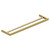 RAK Petit Round Brushed Gold 450mm Double Towel Rail - RAKPER9912-45G thumbnail