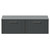 Avant Satin Grey 1200mm Wall Mounted 2 Drawer Vanity Unit for Countertop Basins Front View