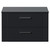 Avant Satin Anthracite 800mm Wall Mounted 2 Drawer Vanity Unit for Countertop Basins Front View