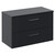 Avant Satin Anthracite 800mm Wall Mounted 2 Drawer Vanity Unit for Countertop Basins Left Hand View