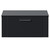 Avant Satin Anthracite 800mm Wall Mounted Single Drawer Vanity Unit for Countertop Basins Front View