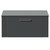 Avant Satin Grey 800mm Wall Mounted Single Drawer Vanity Unit for Countertop Basins Front View