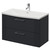 Avant Satin Anthracite 800mm Wall Mounted 2 Drawer Vanity Unit with Arc Basin Right Hand View