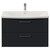 Avant Satin Anthracite 800mm Wall Mounted 2 Drawer Vanity Unit with Arc Basin Front View