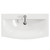Avant Satin Grey 800mm Wall Mounted 2 Drawer Vanity Unit with Arc Basin Top View