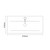Avant Satin Green 800mm Wall Mounted 2 Drawer Vanity Unit with Glide Basin Top Down Dimensions thumbnail