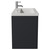 Avant Satin Anthracite 800mm Wall Mounted 2 Drawer Vanity Unit with Glide Basin Side View