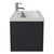 Avant Satin Anthracite 800mm Wall Mounted Single Drawer Vanity Unit with Glide Basin Side View