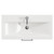 Avant Satin Grey 800mm Wall Mounted Single Drawer Vanity Unit with Glide Basin Top View