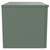 Avant Satin Green 600mm Wall Mounted Single Drawer Vanity Unit for Countertop Basins Side View