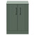 Avant Satin Green 600mm 2 Door Vanity Unit for Countertop Basins Front View