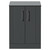 Avant Satin Grey 600mm 2 Door Vanity Unit for Countertop Basins Front View