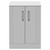 Avant Satin White 600mm 2 Door Vanity Unit for Countertop Basins Front View