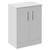 Avant Satin White 600mm 2 Door Vanity Unit for Countertop Basins Left Hand View