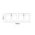 Avant Satin White 1200mm Wall Mounted 4 Drawer Vanity Unit with Double Lucia Basins Top Down Dimensions thumbnail