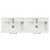 Avant Satin Grey 1200mm Wall Mounted 2 Drawer Vanity Unit with Double Lucia Basins Top View