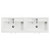 Avant Satin Anthracite 1200mm 2 Door Vanity Unit with Double Lucia Basins Top View