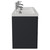 Avant Satin Anthracite 1200mm Wall Mounted 4 Drawer Vanity Unit with Double Glide Basins Side View