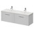 Avant Satin White 1200mm Wall Mounted 2 Drawer Vanity Unit with Double Glide Basins Right Hand View