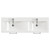 Avant Satin White 1200mm Wall Mounted 2 Drawer Vanity Unit with Double Glide Basins Top View