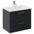 Avant Satin Anthracite 600mm Wall Mounted 2 Drawer Vanity Unit with Angel Basin Left Hand View